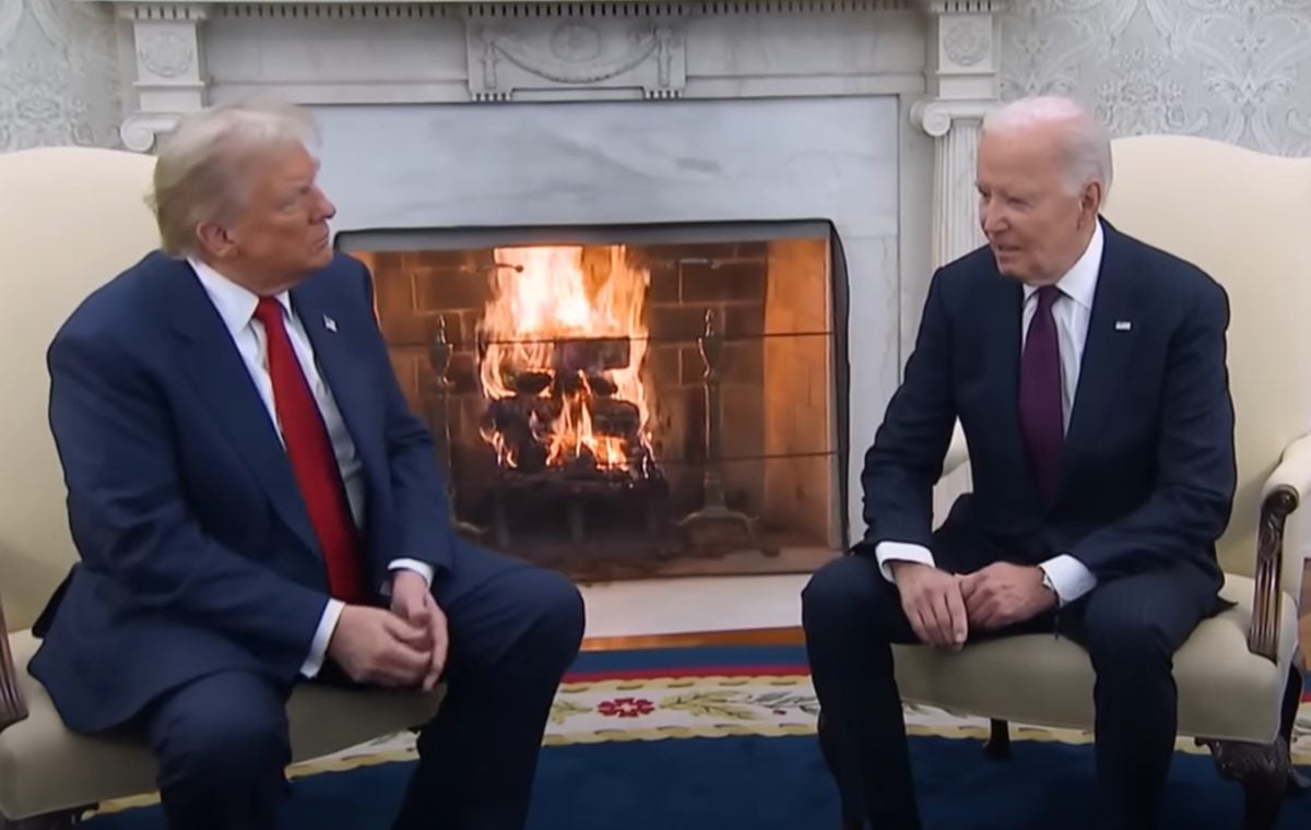 Donald Trump y Biden transición