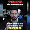 Experto en finanzas personales comparte top 5 de las perores tarjetas de crédito en 2025 (1)