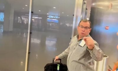 Periodista Mario J. Pentón confronta al exespía Fernando González Llort en aeropuerto de España