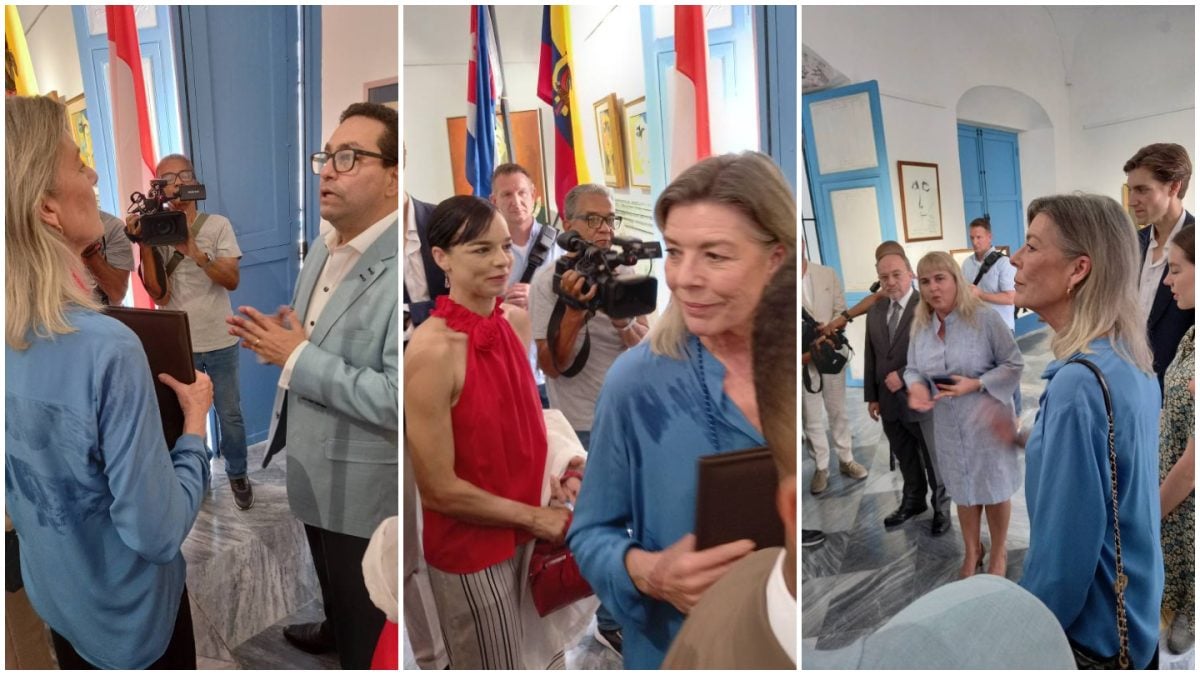 Princesa de Mónaco y su hija en Cuba