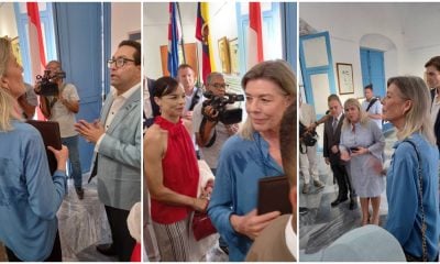 Princesa de Mónaco y su hija en Cuba