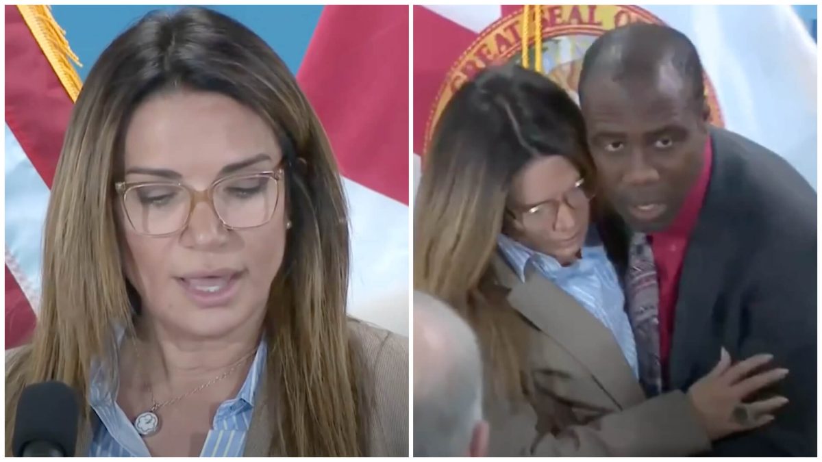 Senadora se desmaya