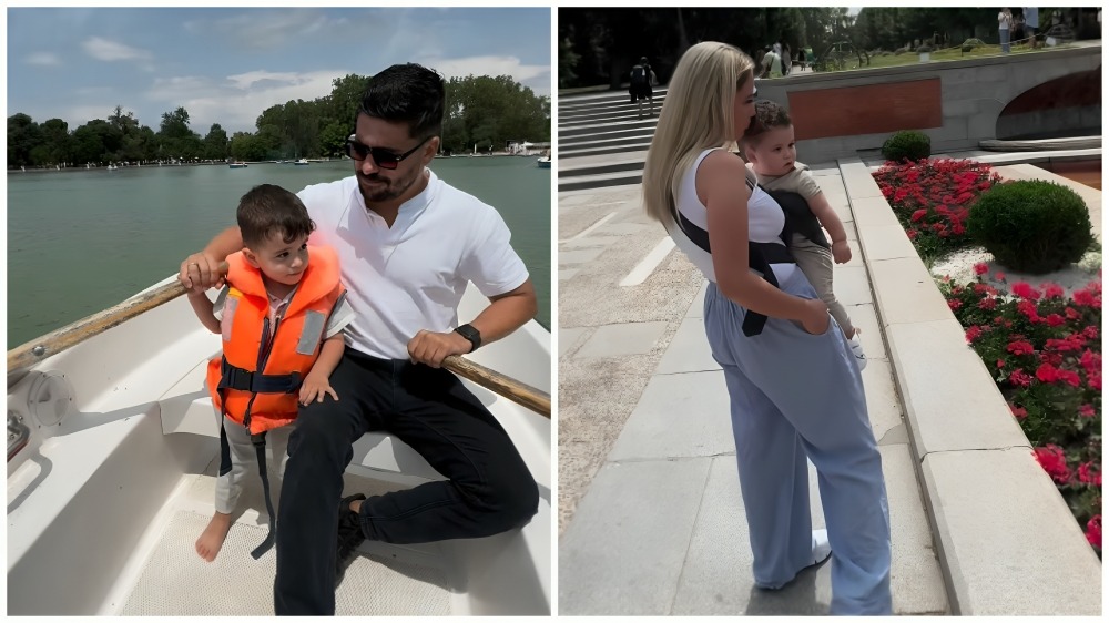 Alejandro Cuervo y su familia de paseo por España