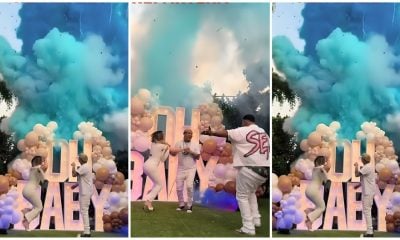 Así reaccionó Kevincito El 13 en la gender reveal de su bebé el primer abrazo era para tu mujer