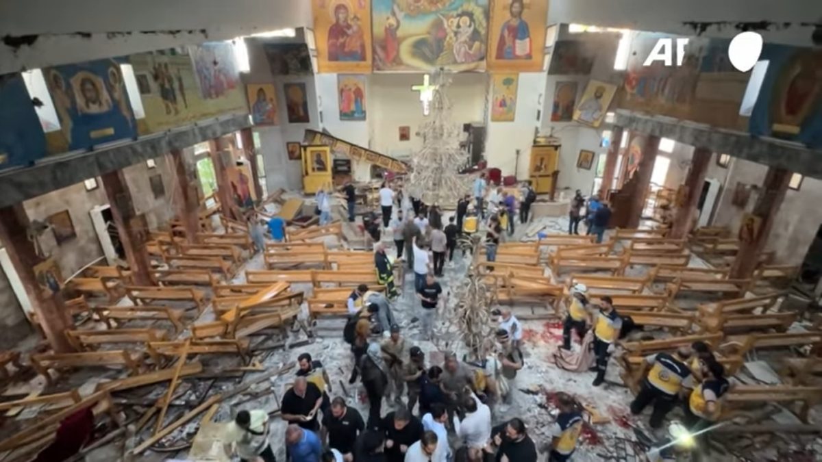 Atentan en iglesia de Damasco