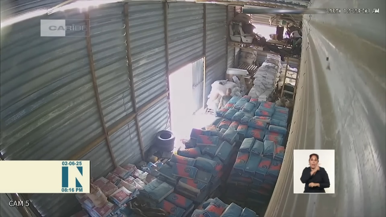 Detiene a implicados en el robo de 197 sacos de leche en polvo para niños