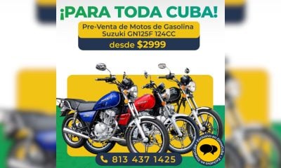 En julio inician los envíos de motocicletas Suzuki GN125F a Cuba para una mejor movilidad