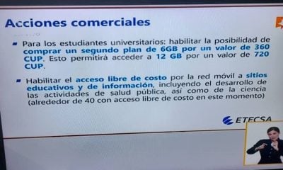 Etecsa habilita la compra de un segundo paquete de 6 GB para algunos cubanos