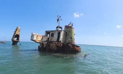 Impresionantes imágenes de un cementerio de barcos rusos abandonados en Cuba