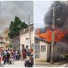 Incendio de grandes proporciones afecta a tres vivienda de Manzanillo (1)