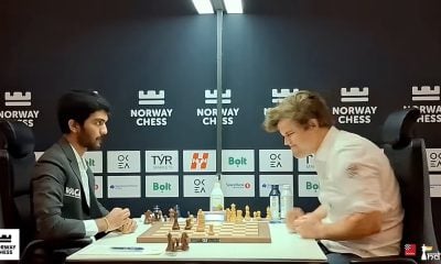Magnus Carlsen da un puñetazo tras perder con el campeón mundial de ajedrez