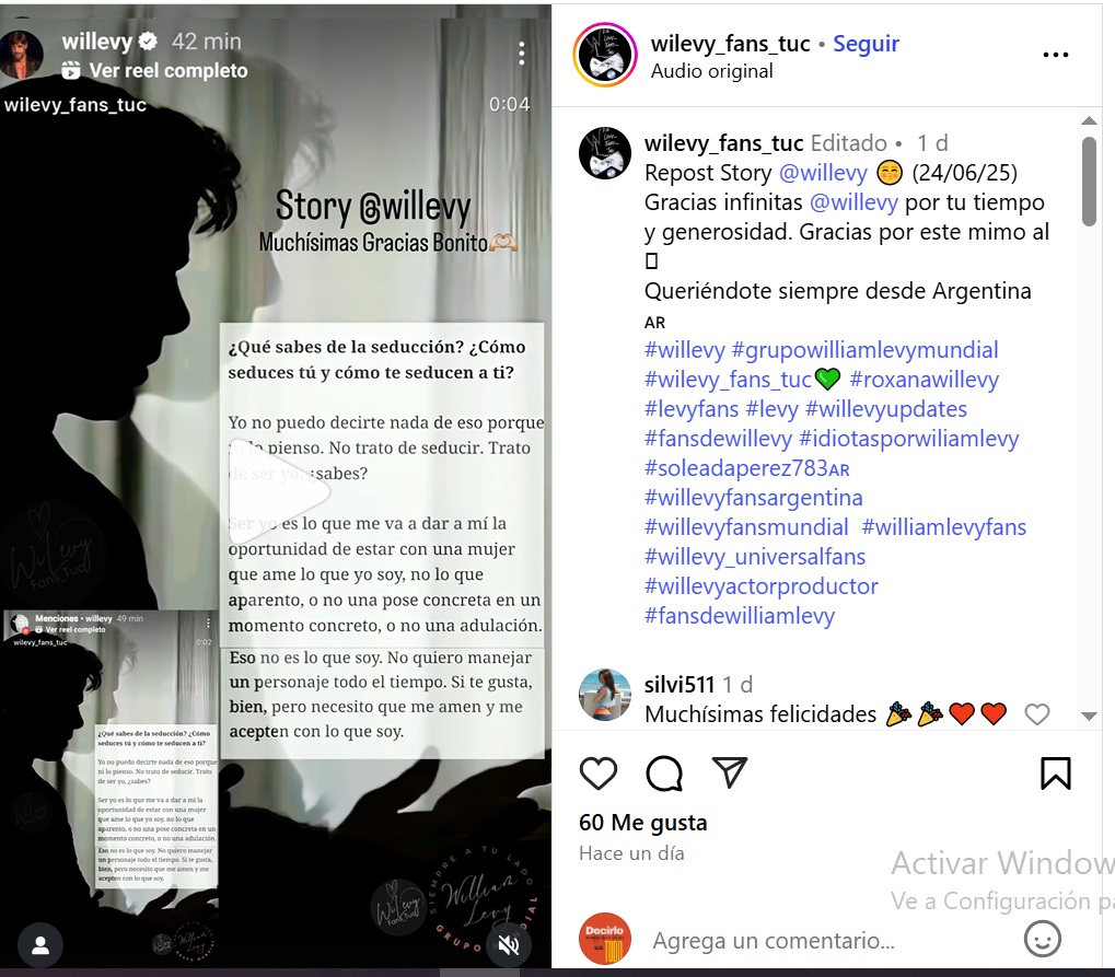 William Levy habla del amor