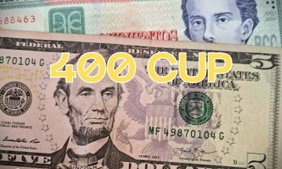 Tasa oficial de cambio entre el dólar y el CUP sería de 400, según tarifas de Etecsa