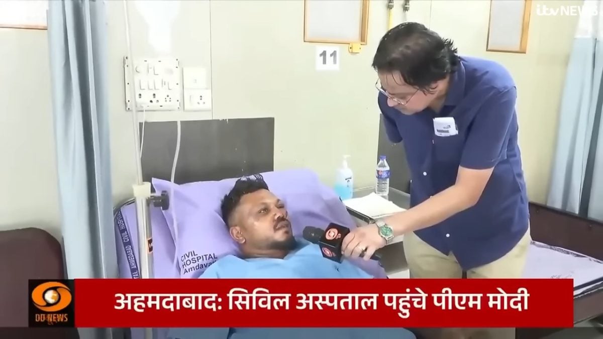 Único sobreviviente del accidente aéreo en la India relata cómo logró salir del avión