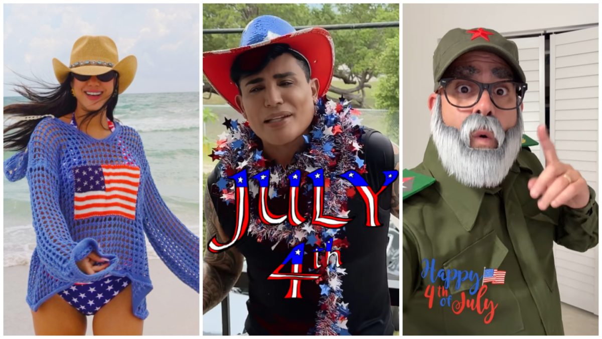Artista e influencers cubanos celebraron el 4 de Julio