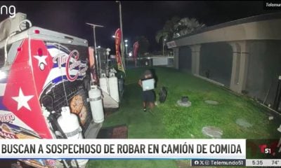 Cámara de seguridad capta robo en un camión de comida cubana en Fort Pierce