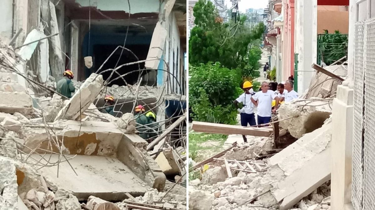 Derrumbe en Diez de Octubre La Habana