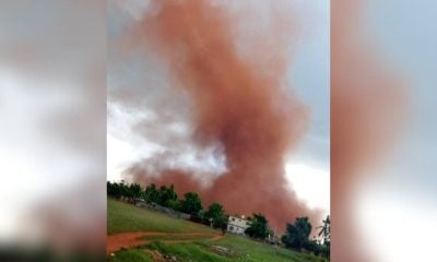 Enorme tornado toca tierra en Güira de Melena sin causar daños materiales (1)