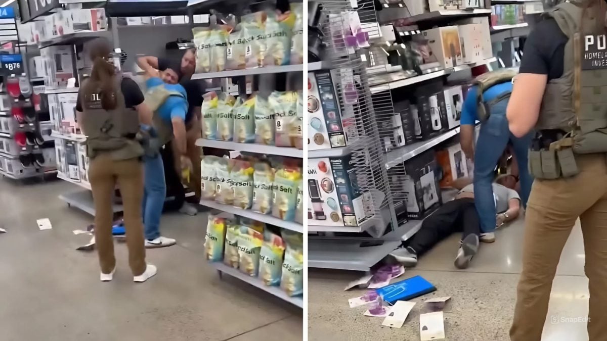 ICE detiene a migrante en Walmart
