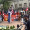 Simpatizantes castristas protestan por la retirada de las estatuas de Castro y el Che en México