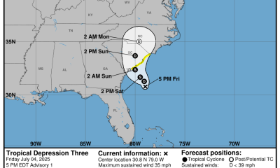 Tormenta tropical Chantal se formaría frente a la costa sureste de EEUU