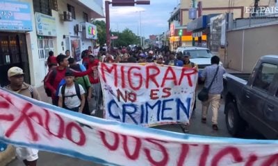 Caravana migrantes con cubanos avanza sin su líder en el sur de México