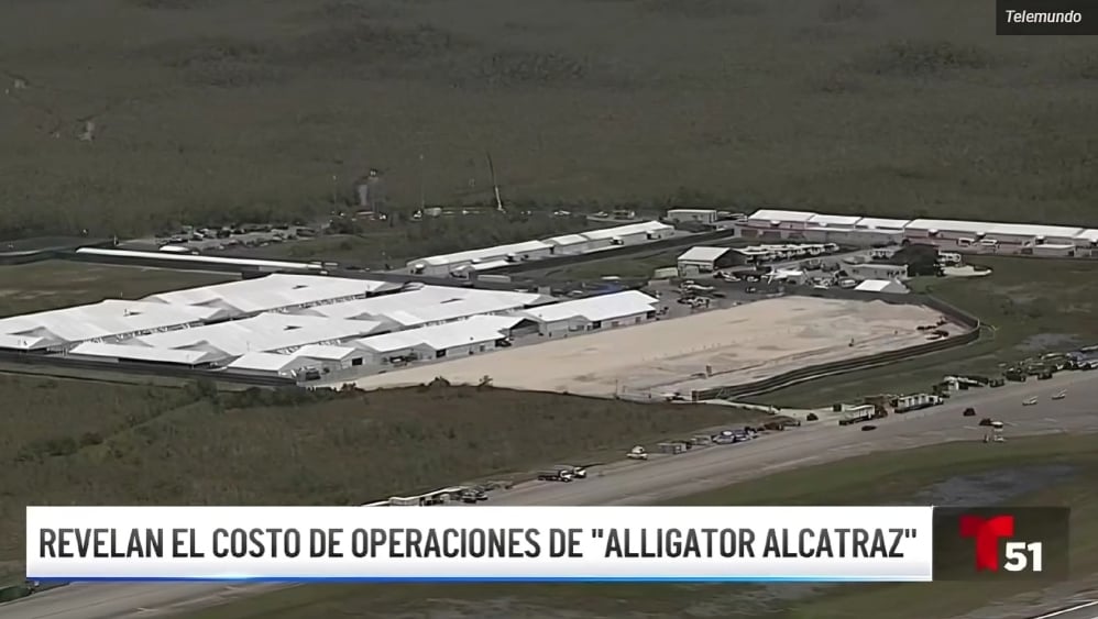 Cierre del centro detención migratoria “Alligator Alcatraz” costaría a Florida 218 millones de dólares