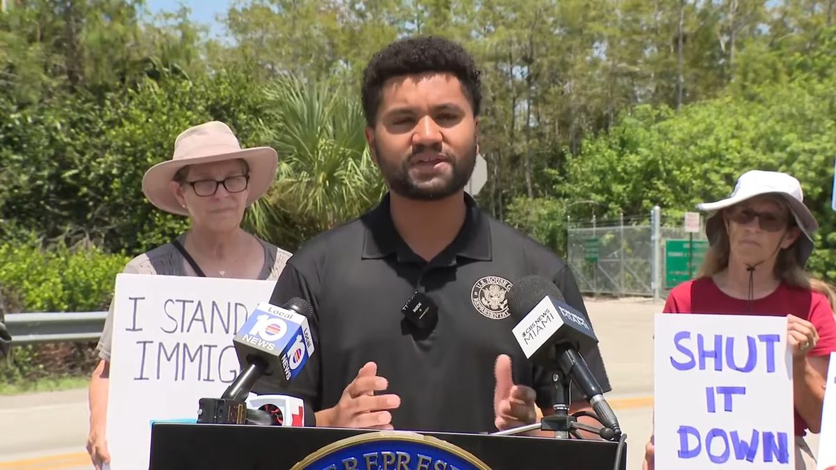 Congresista reporta disminución significativa del número de migrantes detenidos en Alligator Alcatraz