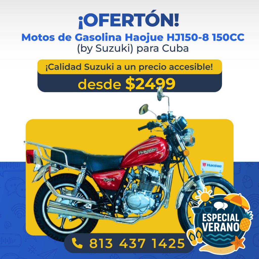 Conoce estas opciones de motos de gasolina para enviar a Cuba 1