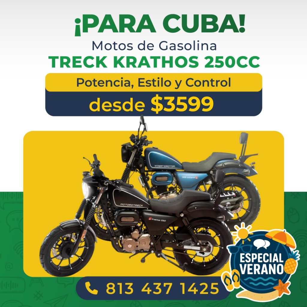 Conoce estas opciones de motos de gasolina para enviar a Cuba 3