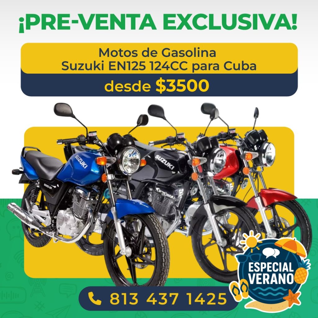 Conoce estas opciones de motos de gasolina para enviar a Cuba 4