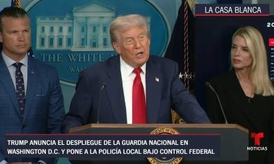 Donald Trump ordena el despliegue de la Guardia Nacional en Washington D.C.