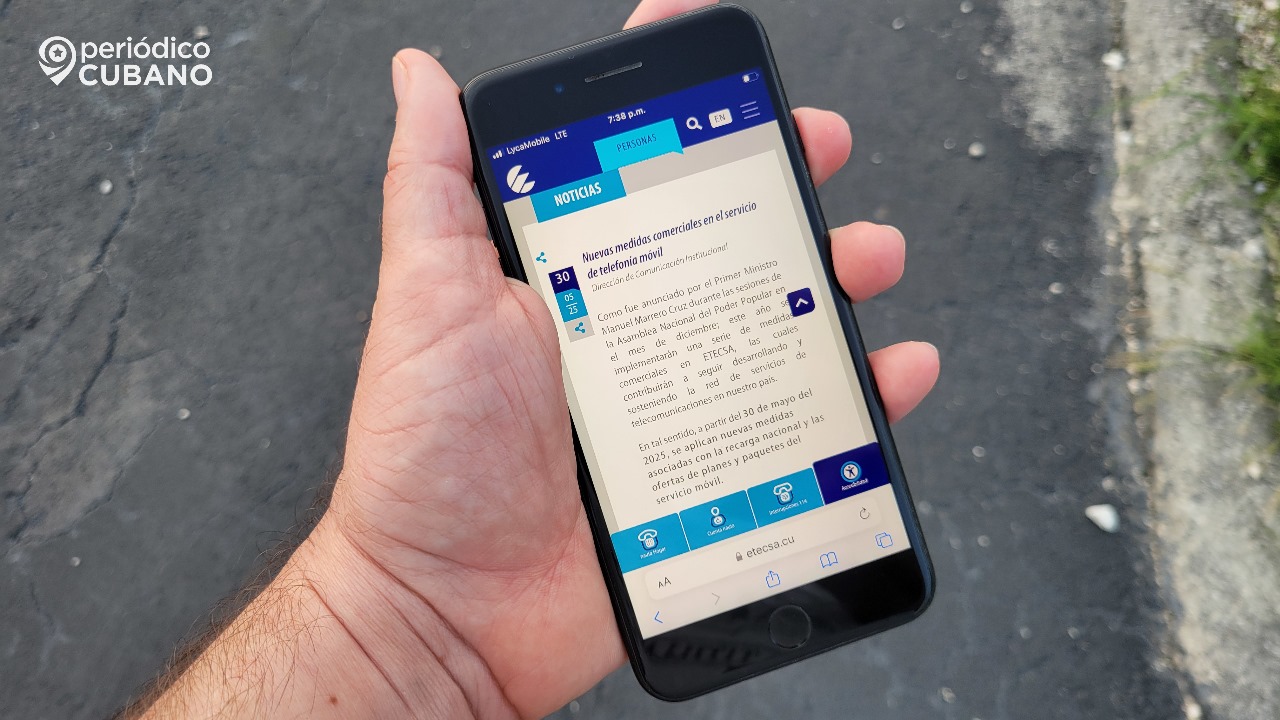 Etecsa eleva el monto mínimo de la recarga internacional que bonifica con 25 GB de datos móviles