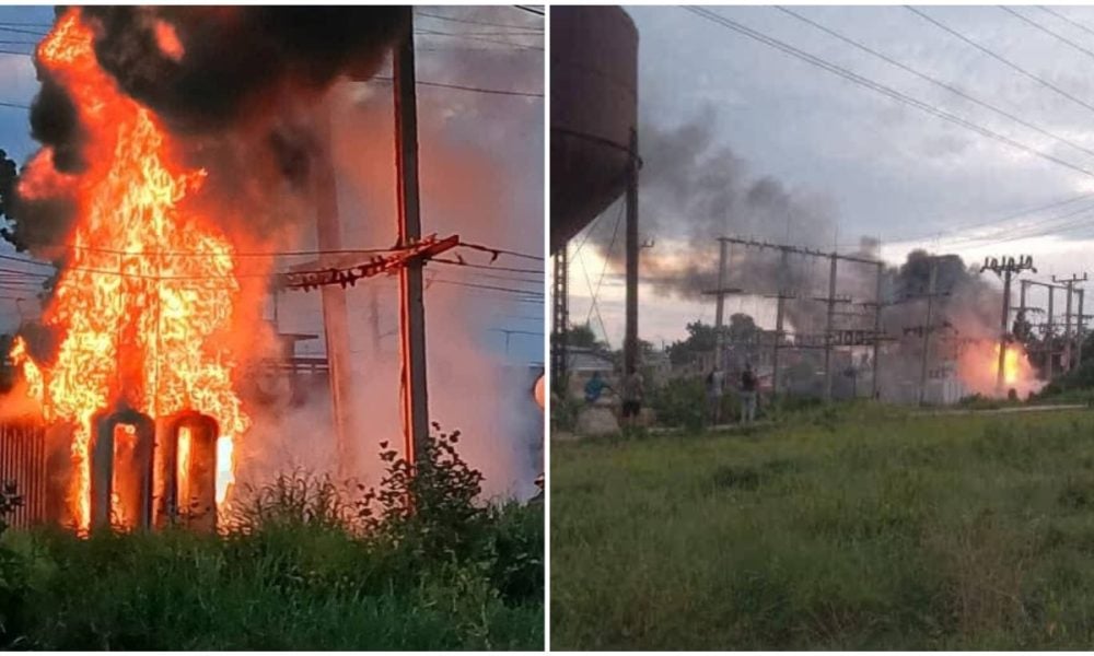 Explota transformador eléctrico en subestación de Artemisa dejando a oscuras a 4.600 personas