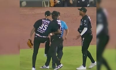 Fuerte sanción a Pitcher cubano por agredir a umpires en la Liga Mexicana de Beisbol (1)