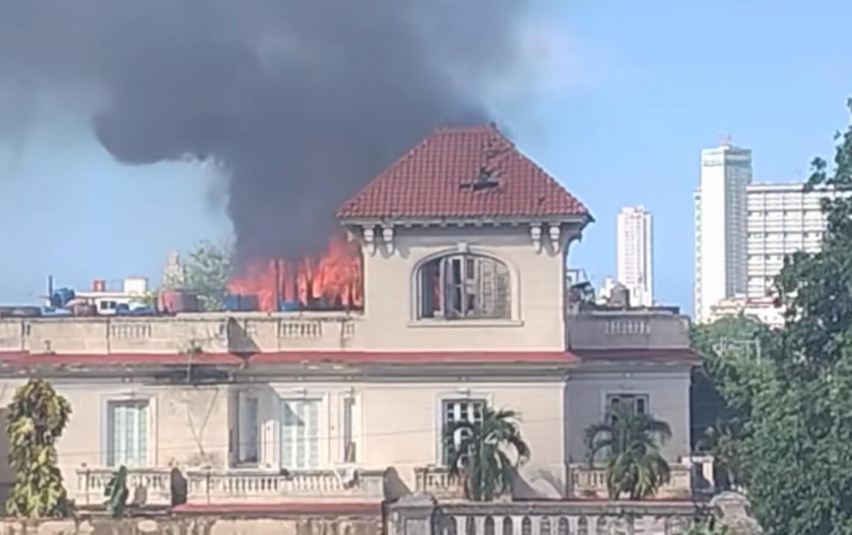 Incendio en el vedado