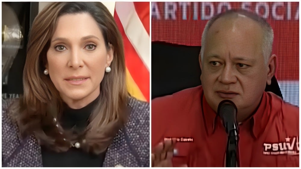Diosdado Cabello acusa a María Elvira de nexos con Uribe y ella lo desarma en redes