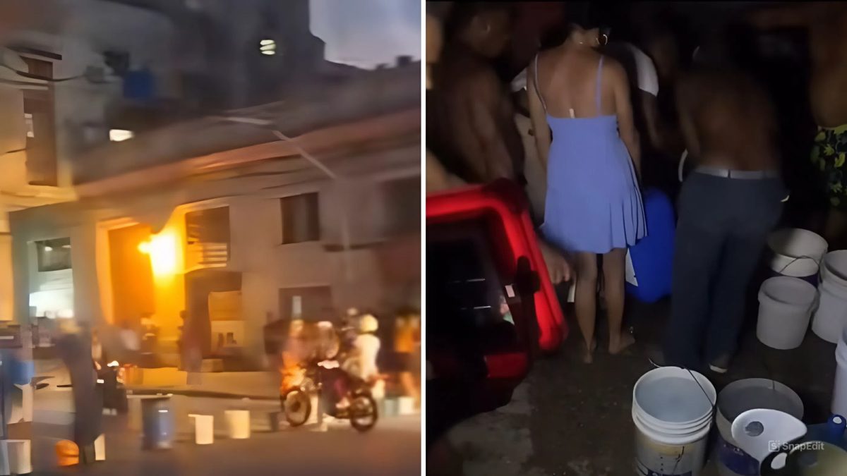 Protesta escasez de agua Centro Habana