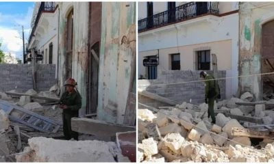Robo de vigas provoca derrumbe de un edificio deteriorado en Cárdenas (1)