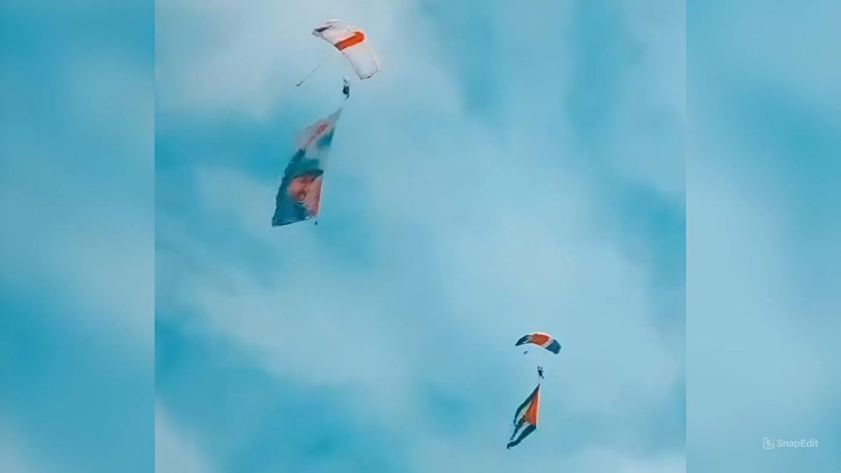 Salto en paracaídas nieto de Fidel Castro