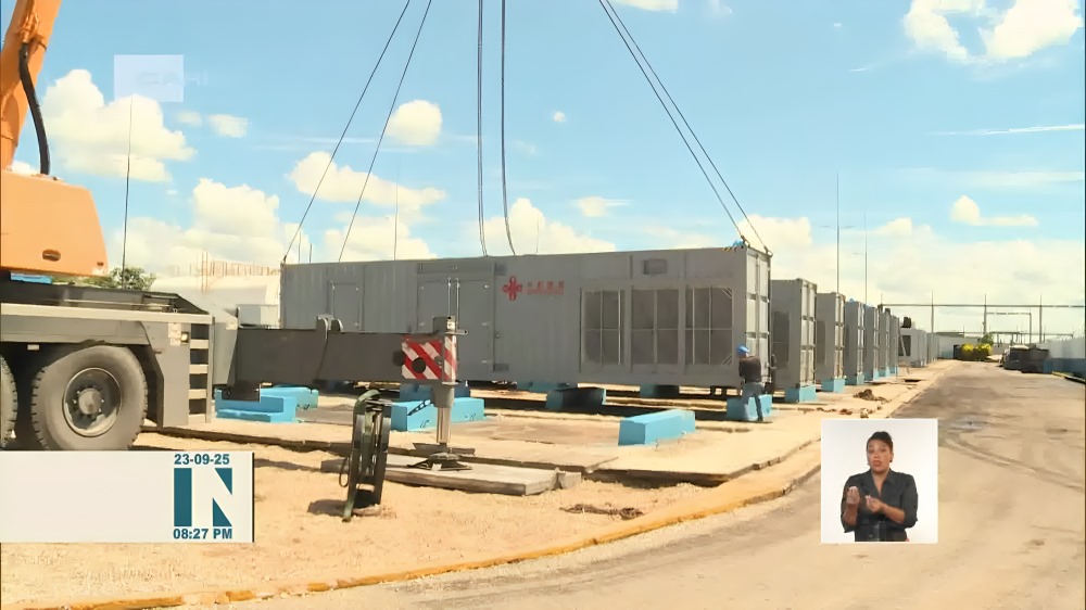 China dona 25 motores diésel para la generación de electricidad