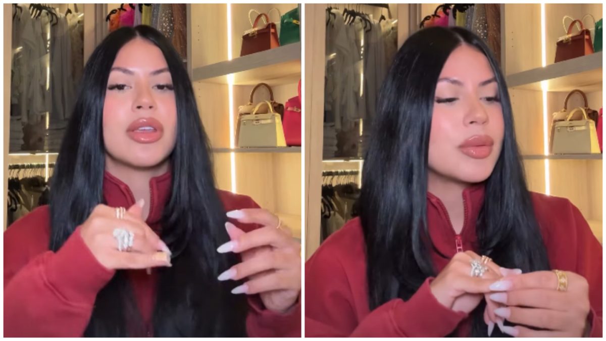 La Dura con anillo de compromiso