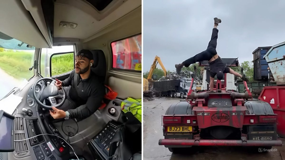 Migrante cubano en Inglaterra camionero
