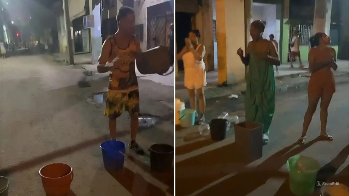 Protesta por agua en Centro Habana