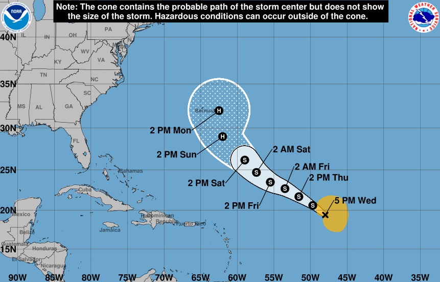 Tormenta tropical Gabrielle se forma en el Atlántico sin representar peligro para Cuba