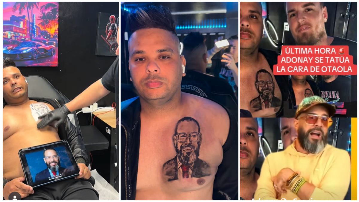 Adonay se tatúa a Otaola