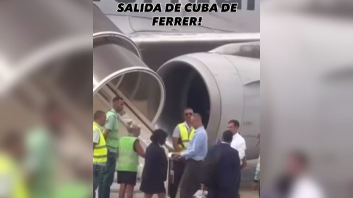 Captan el momento de la salida de José Daniel Ferrer de Cuba para un exilio forzoso