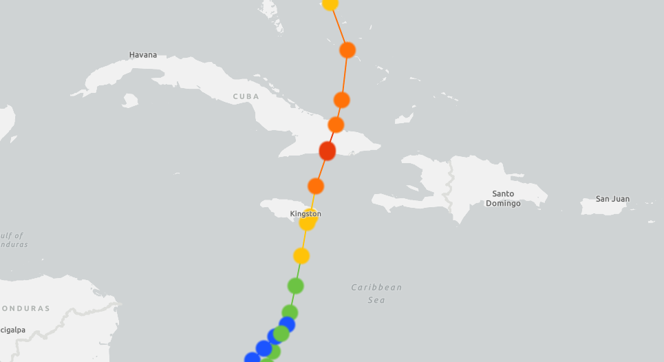 Huracanes que han afectado la región oriental de Cuba en los últimos 20 años (2)