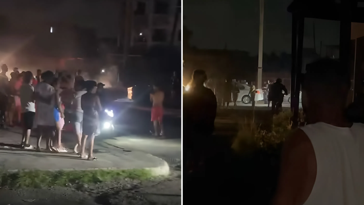 Protesta en avenida 51 Marianao La Habana