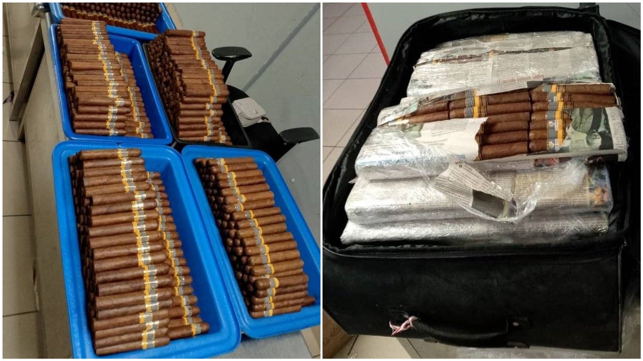 Aduana de Cuba realiza decomiso de 2.200 tabacos de varias marcas